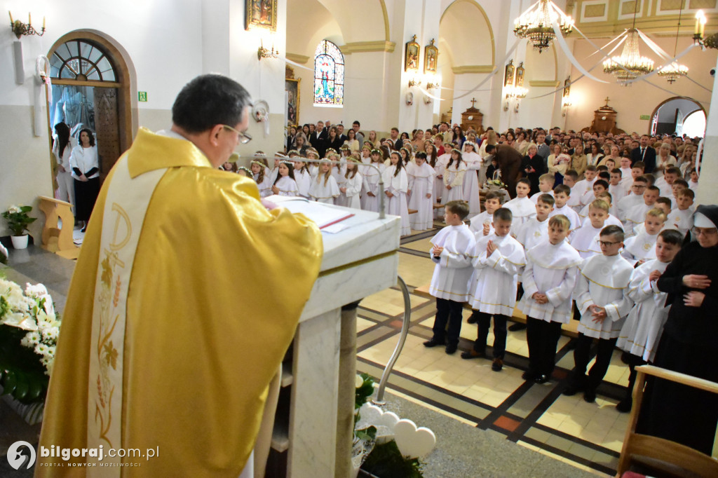 Uroczystość I Komunii Świętej w sanktuarium w Biłgoraju