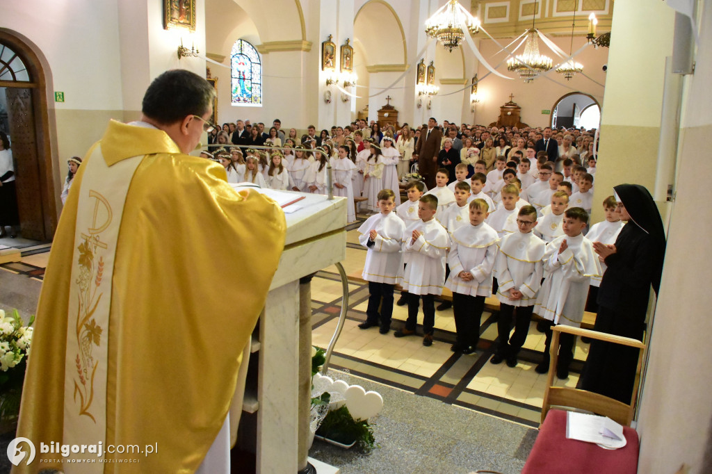 Uroczystość I Komunii Świętej w sanktuarium w Biłgoraju