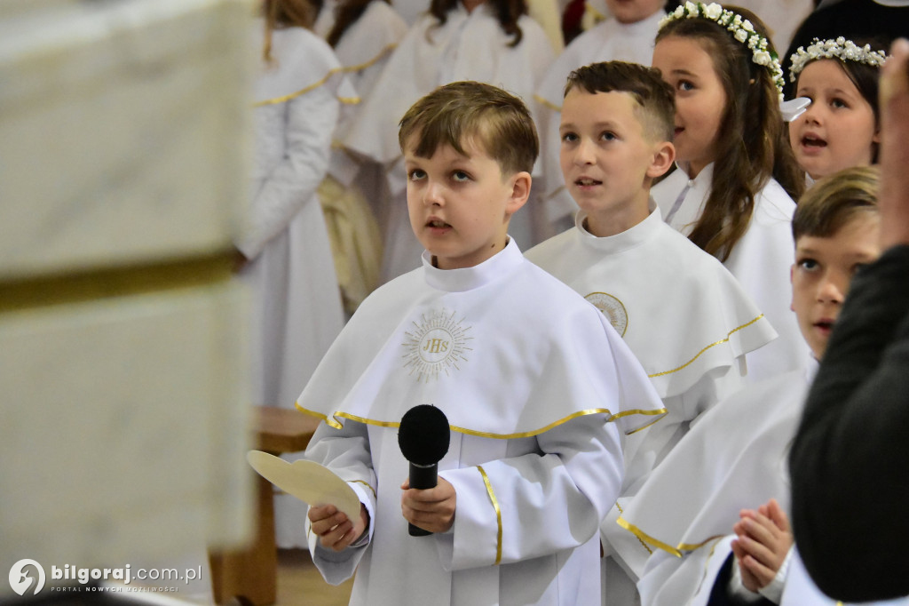 Uroczystość I Komunii Świętej w sanktuarium w Biłgoraju