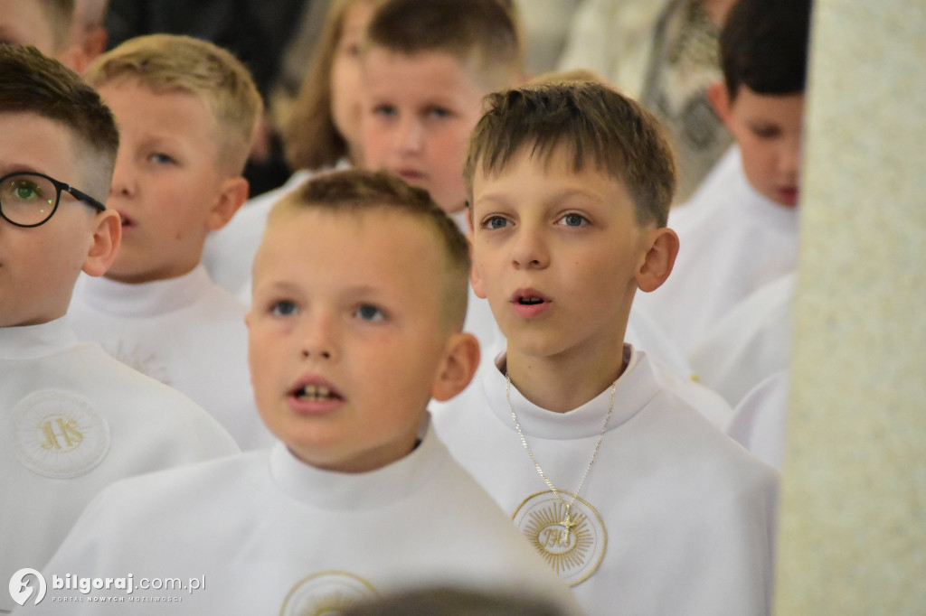 Uroczystość I Komunii Świętej w sanktuarium w Biłgoraju