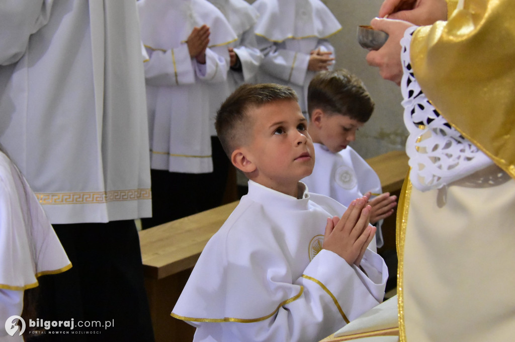 Uroczystość I Komunii Świętej w sanktuarium w Biłgoraju