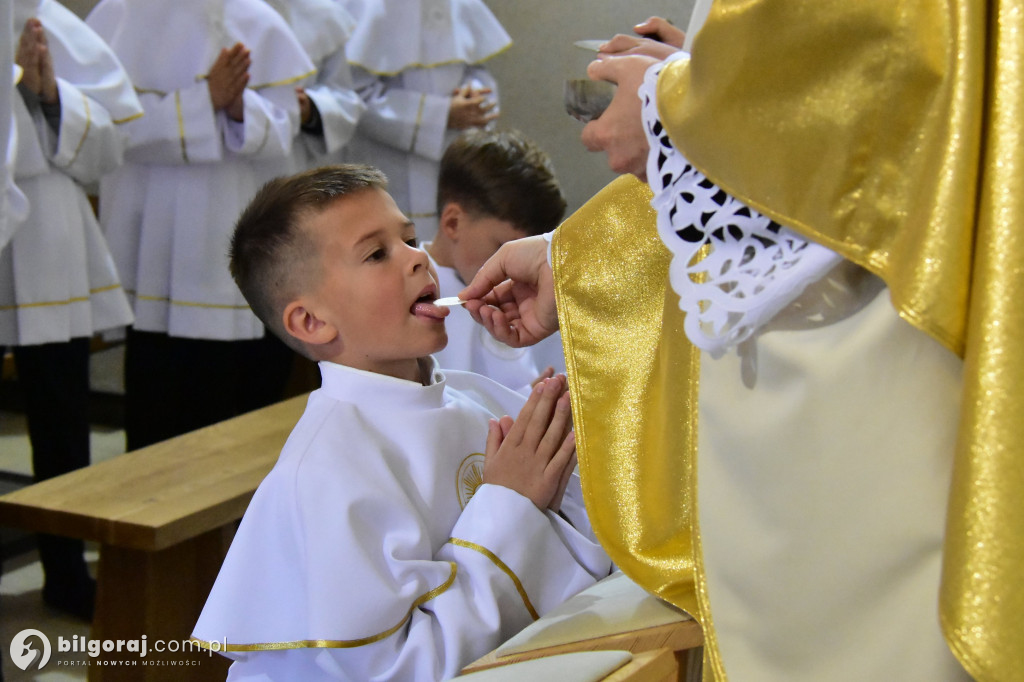 Uroczystość I Komunii Świętej w sanktuarium w Biłgoraju