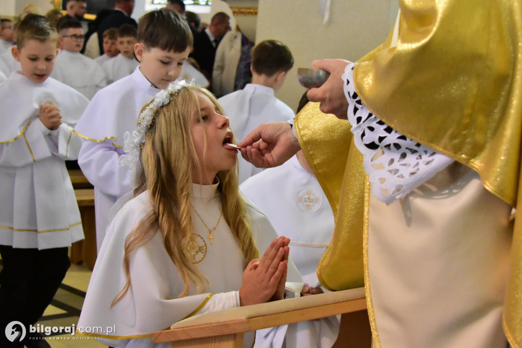 Uroczystość I Komunii Świętej w sanktuarium w Biłgoraju