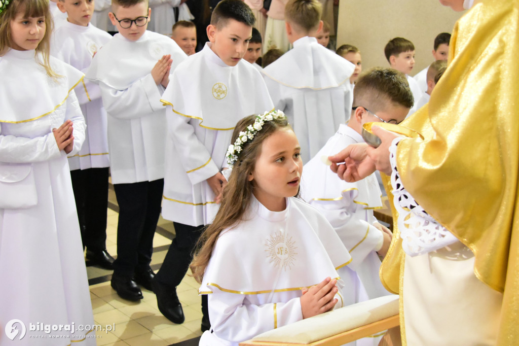 Uroczystość I Komunii Świętej w sanktuarium w Biłgoraju