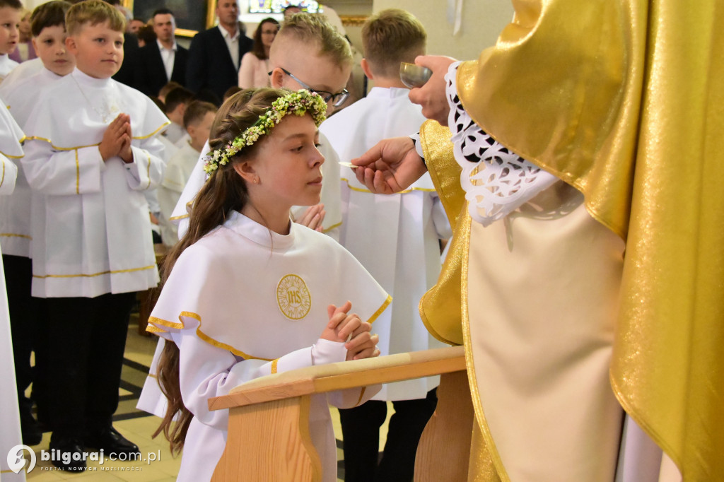 Uroczystość I Komunii Świętej w sanktuarium w Biłgoraju