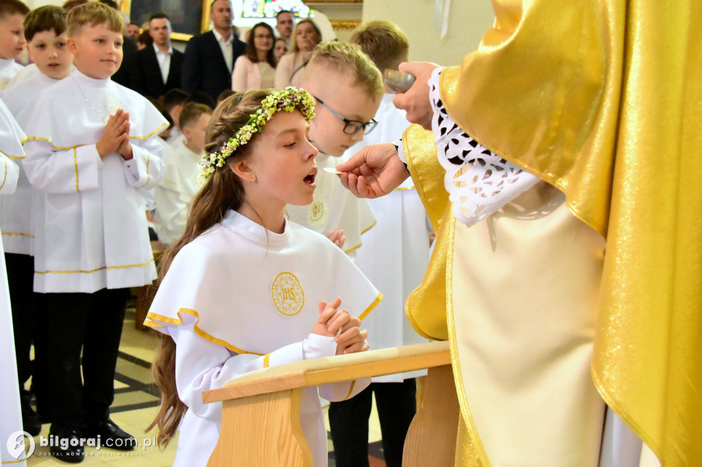 Uroczystość I Komunii Świętej w sanktuarium w Biłgoraju
