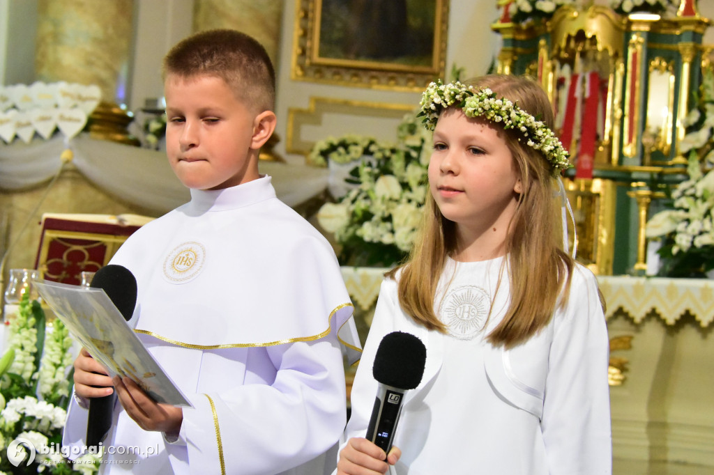 Uroczystość I Komunii Świętej w sanktuarium w Biłgoraju