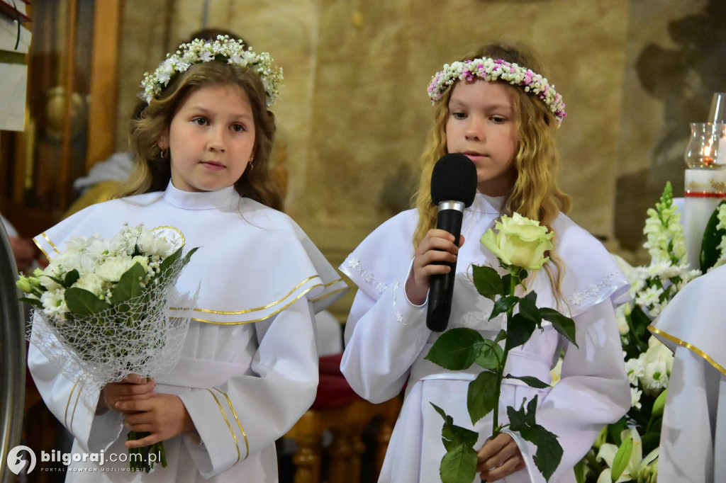 Uroczystość I Komunii Świętej w sanktuarium w Biłgoraju