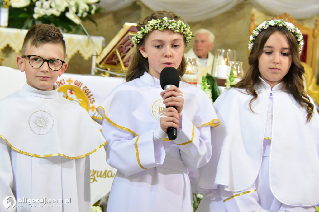 Uroczystość I Komunii Świętej w sanktuarium w Biłgoraju