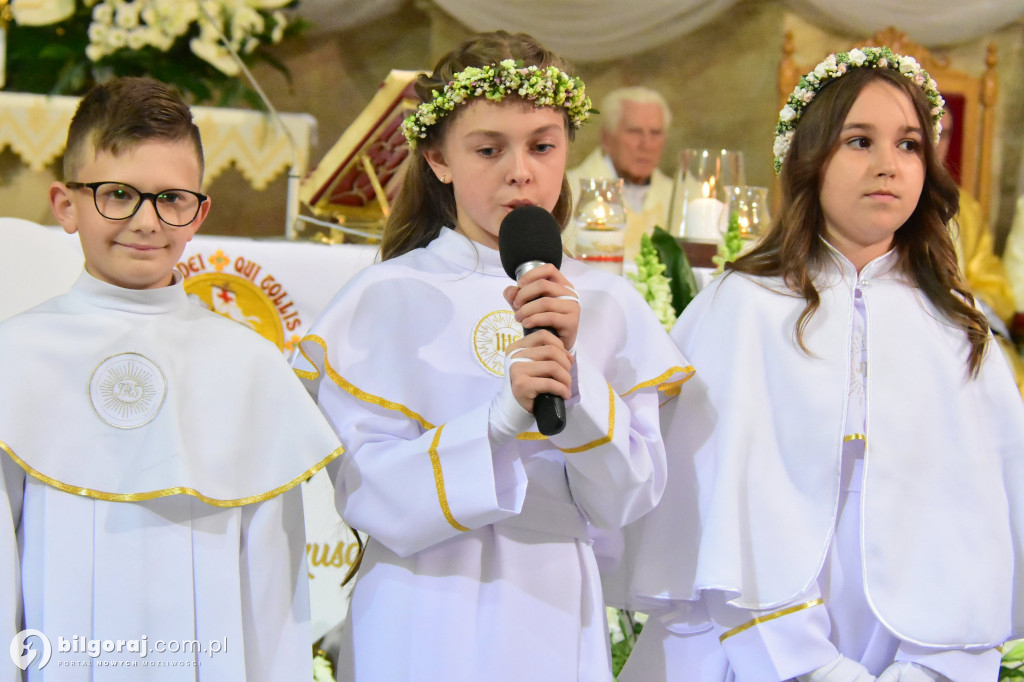 Uroczystość I Komunii Świętej w sanktuarium w Biłgoraju