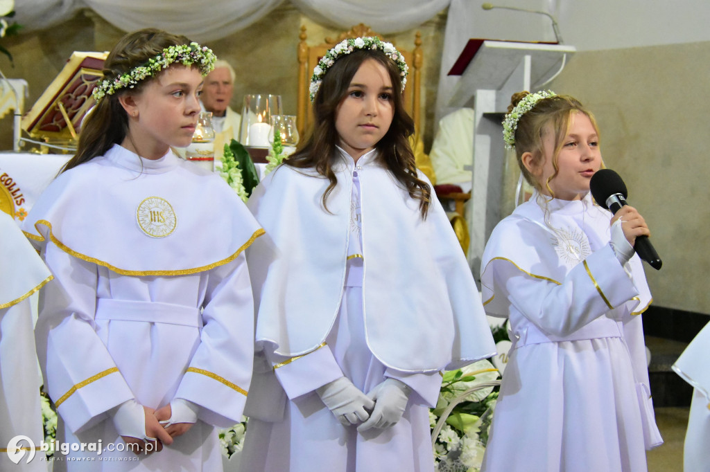 Uroczystość I Komunii Świętej w sanktuarium w Biłgoraju