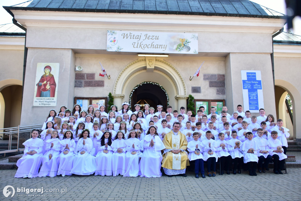Uroczystość I Komunii Świętej w sanktuarium w Biłgoraju