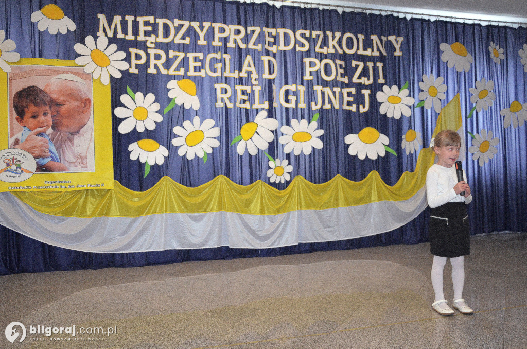Międzyprzedszkolny Przegląd Poezji Religijnej Recytujemy dla św. Jana Pawła II