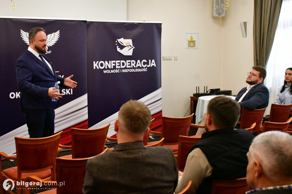 W Biłgoraju spotkanie z posłem Witoldem Tumanowiczem: polityczne dyskusje i plany na przyszłość