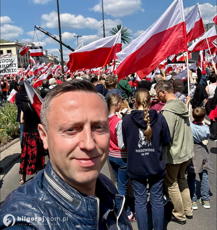 Mieszkańcy Biłgorajszczyzny w marszach poparcia kandydatów na Prezydenta RP