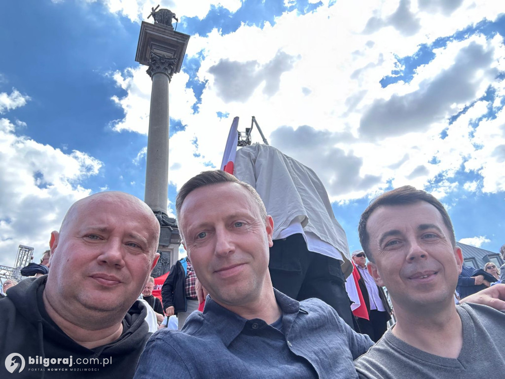 Mieszkańcy Biłgorajszczyzny w marszach poparcia kandydatów na Prezydenta RP