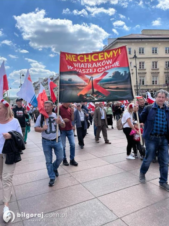 Mieszkańcy Biłgorajszczyzny w marszach poparcia kandydatów na Prezydenta RP