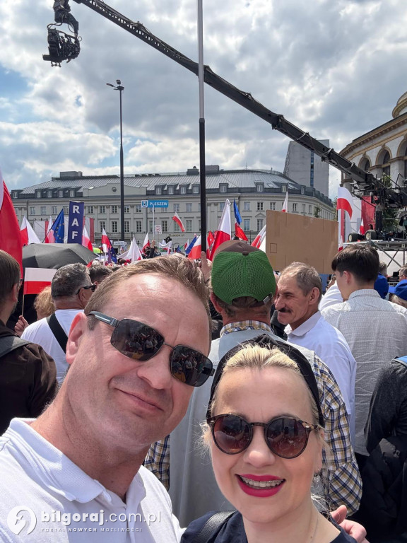 Mieszkańcy Biłgorajszczyzny w marszach poparcia kandydatów na Prezydenta RP
