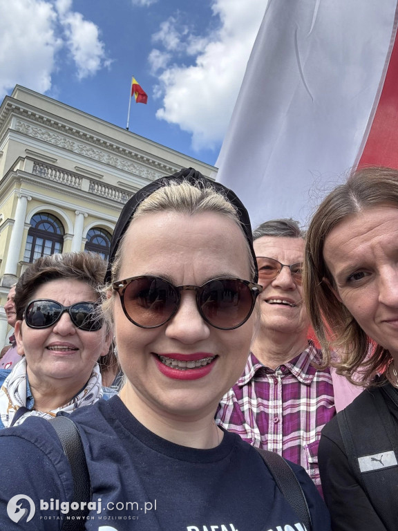 Mieszkańcy Biłgorajszczyzny w marszach poparcia kandydatów na Prezydenta RP
