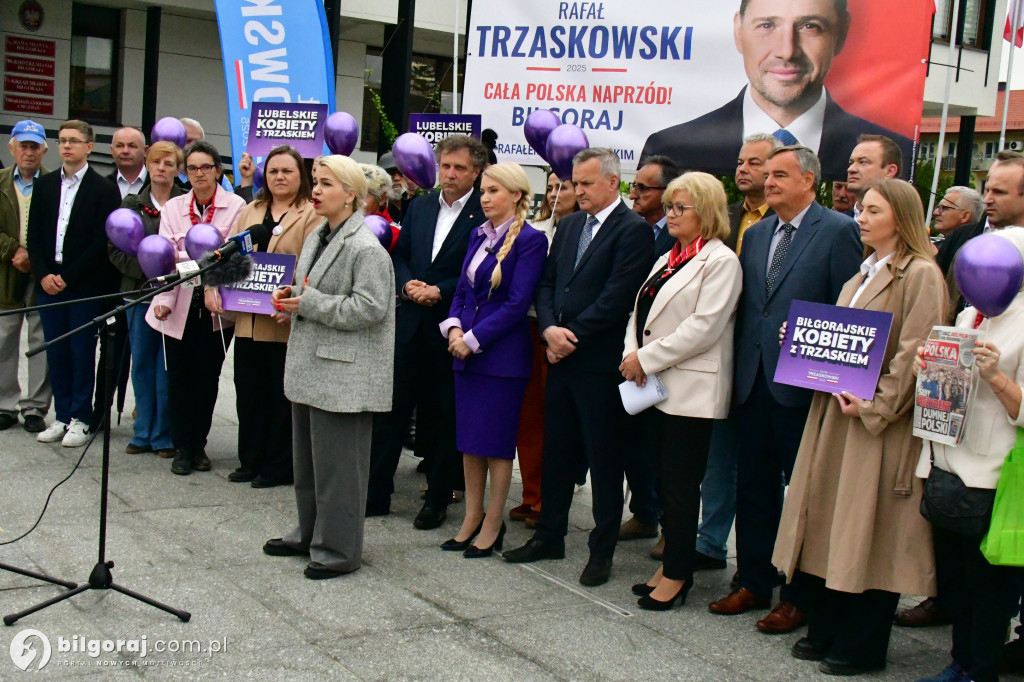 Zachęcali by głosować na Rafała Trzaskowskiego. W centrum miasta zorganizowali konferencję