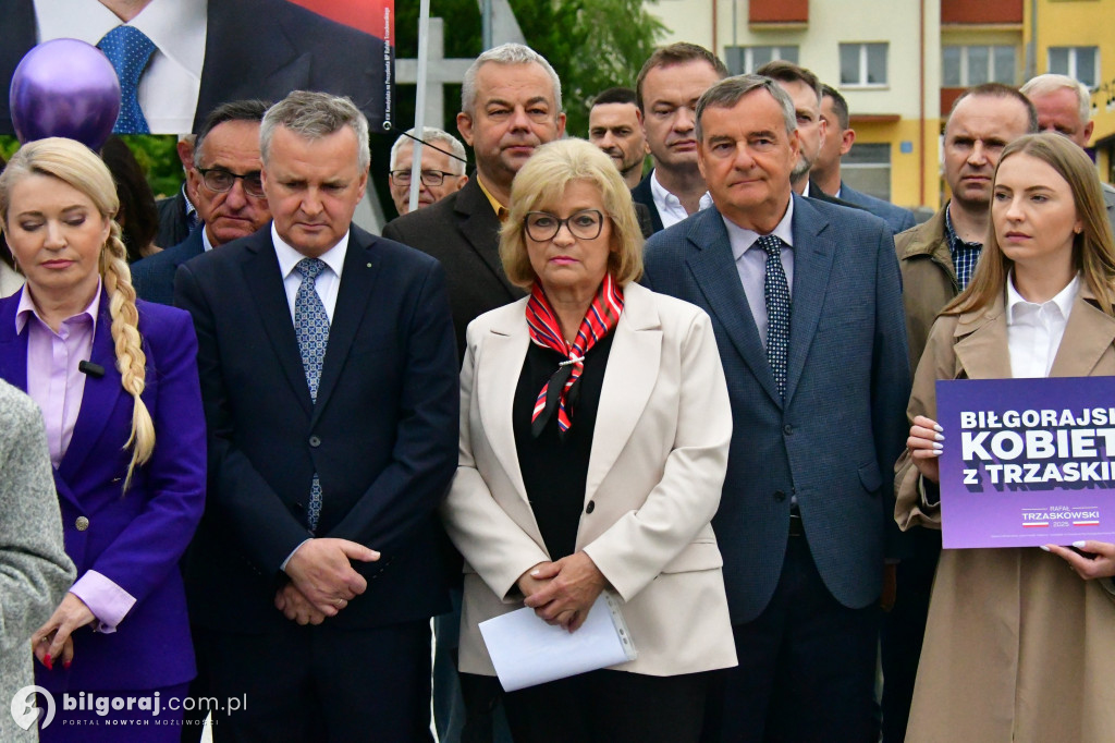 Zachęcali by głosować na Rafała Trzaskowskiego. W centrum miasta zorganizowali konferencję
