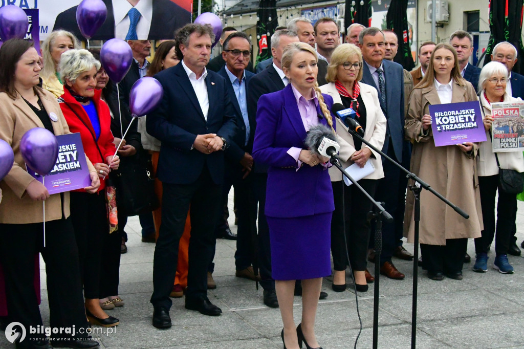 Zachęcali by głosować na Rafała Trzaskowskiego. W centrum miasta zorganizowali konferencję