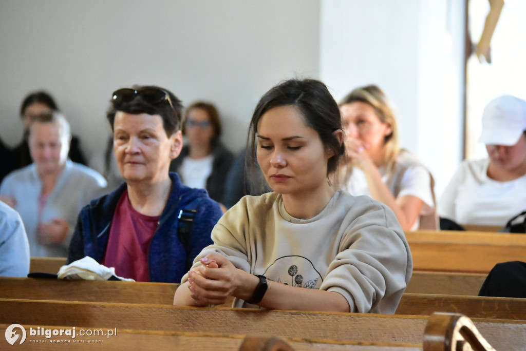 Łukowscy pielgrzymi w drodze do Pani Roztocza
