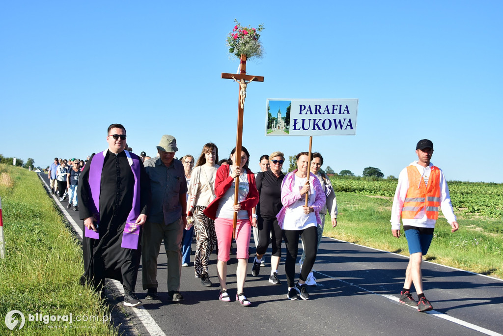 Łukowscy pielgrzymi w drodze do Pani Roztocza