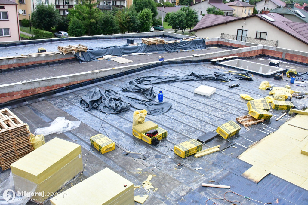 Zaawansowanie robót na II etapie modernizacji Krytej Pływalni w Biłgoraju