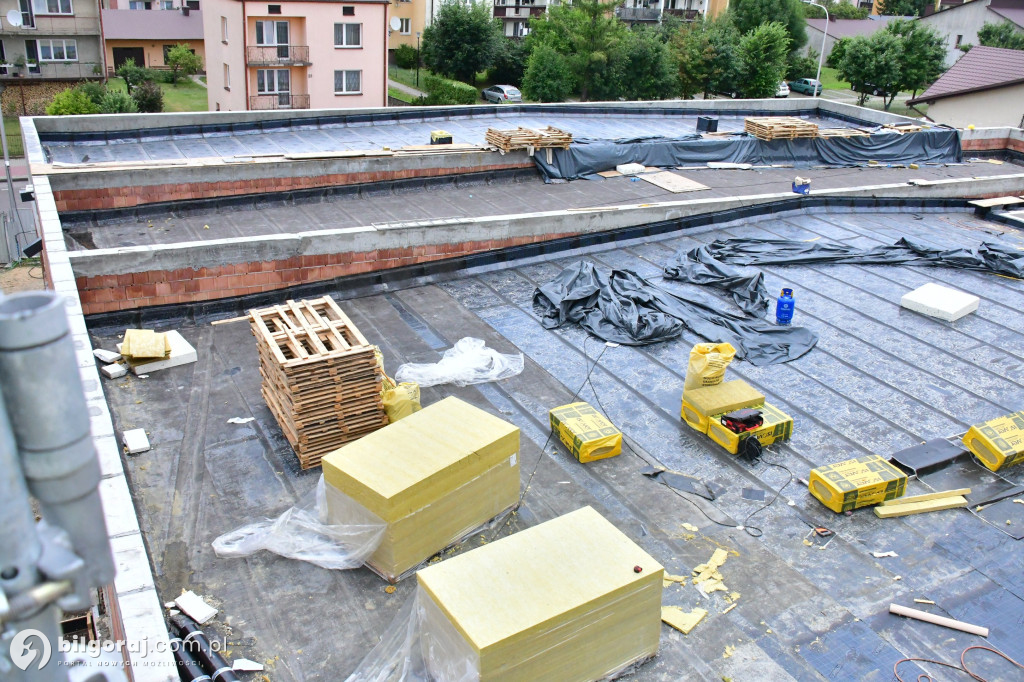 Zaawansowanie robót na II etapie modernizacji Krytej Pływalni w Biłgoraju