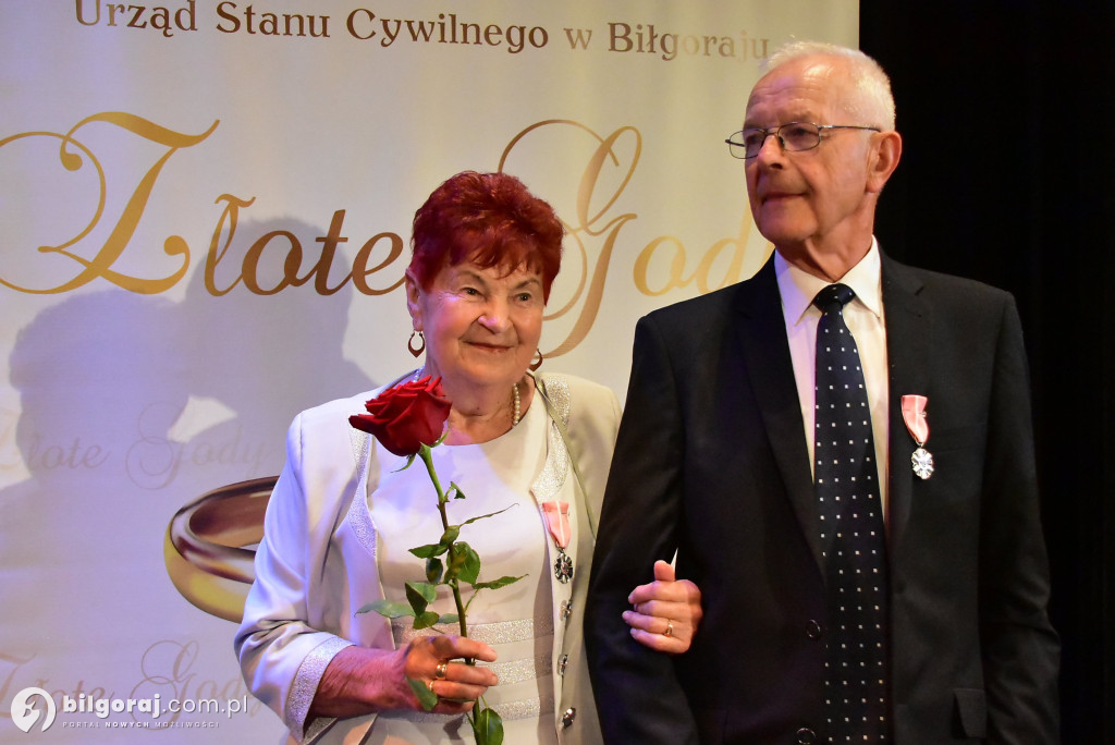 Biłgorajskie obchody Złotych Godów – 50 lat wspólnego życia i odznaczenia od Prezydenta RP