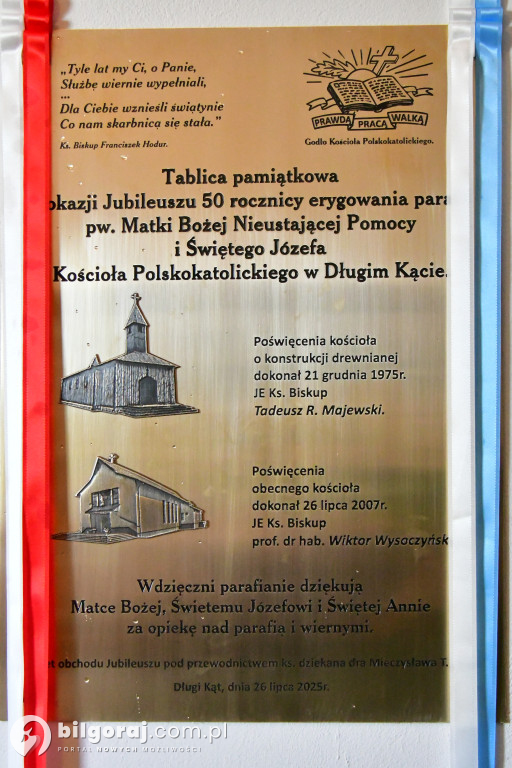 50-lecie parafii polsko - katolickiej w Długim Kącie