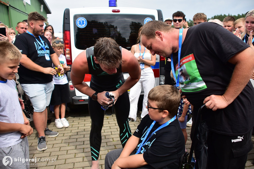 Chapeau bas Damian... Pływak z Biłgoraja przepłynął 100 km