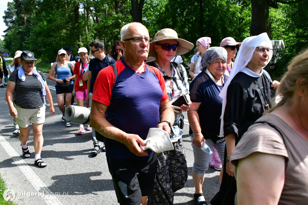 Pielgrzymi z Biłgoraja w połowie drogi