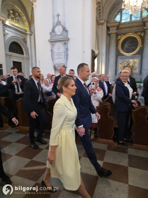 Bartłomiej Świtała i KGW z Luchowa Dolnego na Dożynkach Prezydenckich