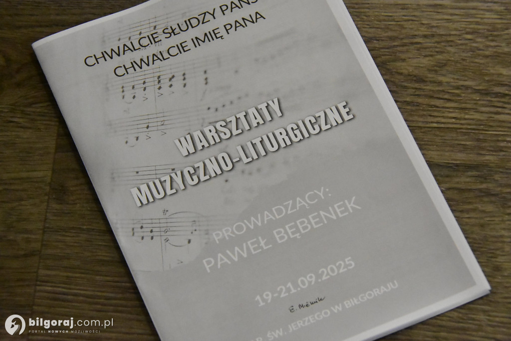 Rozpoczęły się warsztaty muzyczno-liturgiczne z Pawłem Bębenkiem w Biłgoraju