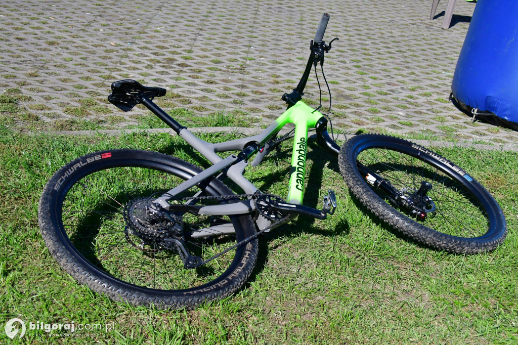Zawody rowerowe nad Zalewem Bojary