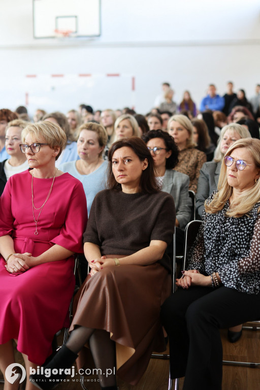Starosta Andrzej Szarlip na Dniu Edukacji Narodowej w ZSZiO w Biłgoraju