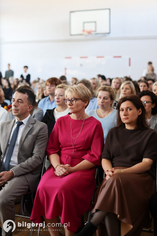 Starosta Andrzej Szarlip na Dniu Edukacji Narodowej w ZSZiO w Biłgoraju