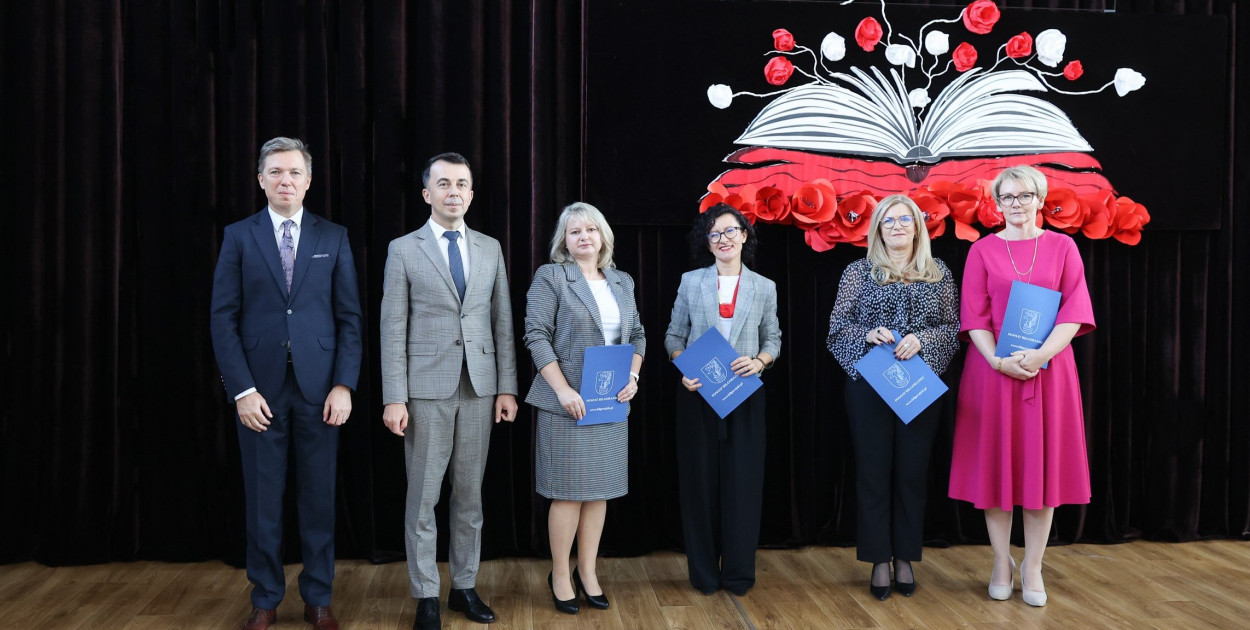 Starosta Andrzej Szarlip na Dniu Edukacji Narodowej w ZSZiO w Biłgoraju