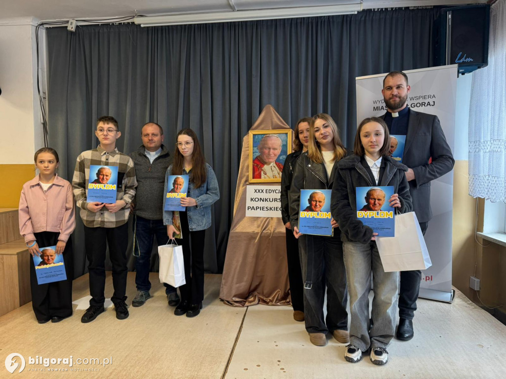Diecezjalny konkurs o Janie Pawle II odbył się w Biłgoraju