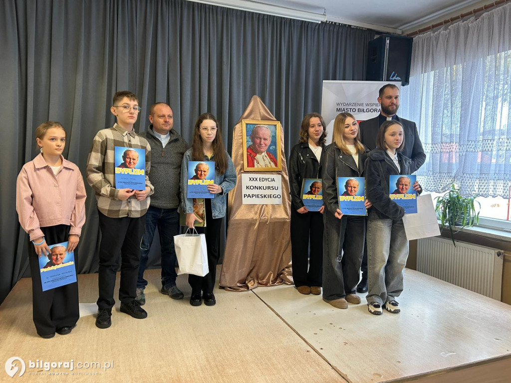 Diecezjalny konkurs o Janie Pawle II odbył się w Biłgoraju