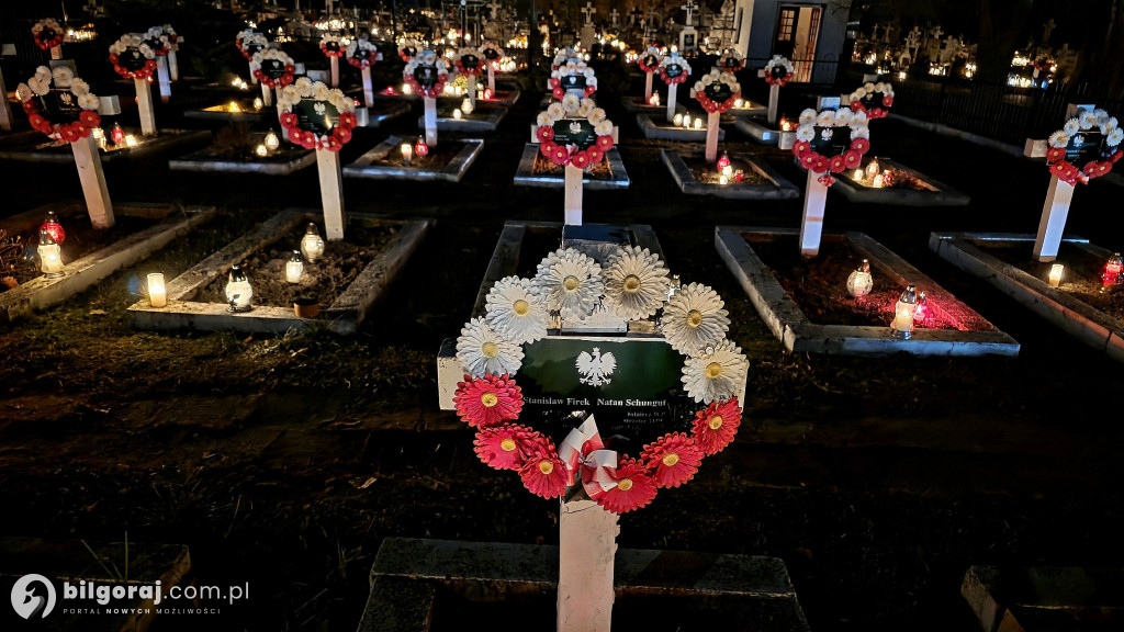 Droga krzyżowa wśród zniczy na Wszystkich Świętych