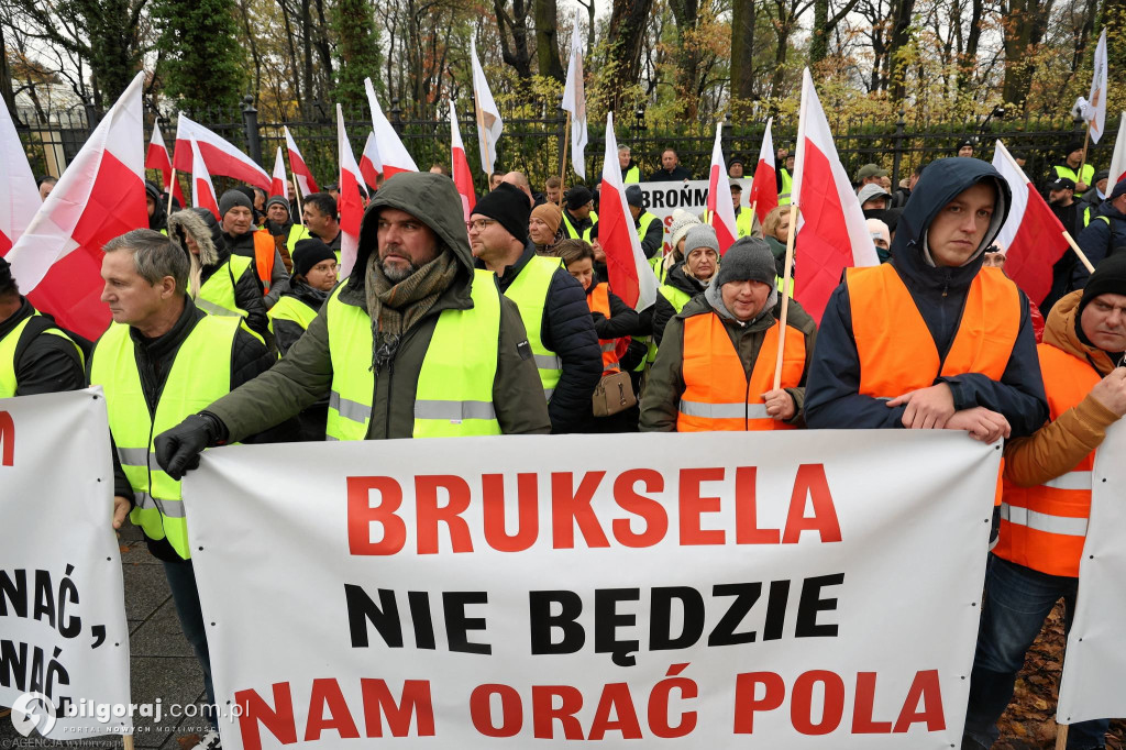 Plantatorzy tytoniu z Ziemi Biłgorajskiej na proteście w Warszawie!