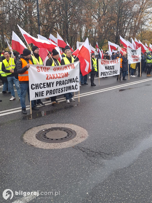 Plantatorzy tytoniu z Ziemi Biłgorajskiej na proteście w Warszawie!
