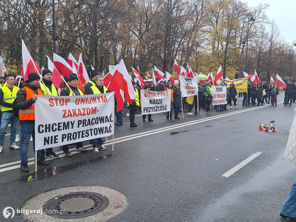 Plantatorzy tytoniu z Ziemi Biłgorajskiej na proteście w Warszawie!