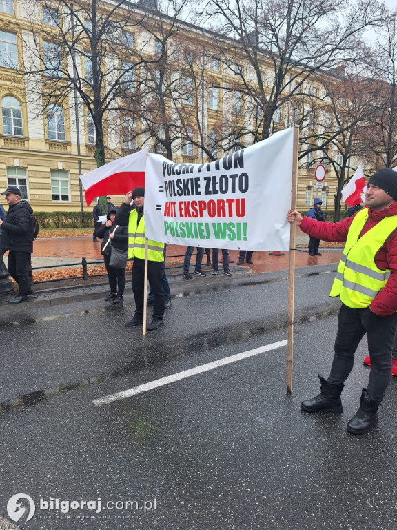 Plantatorzy tytoniu z Ziemi Biłgorajskiej na proteście w Warszawie!