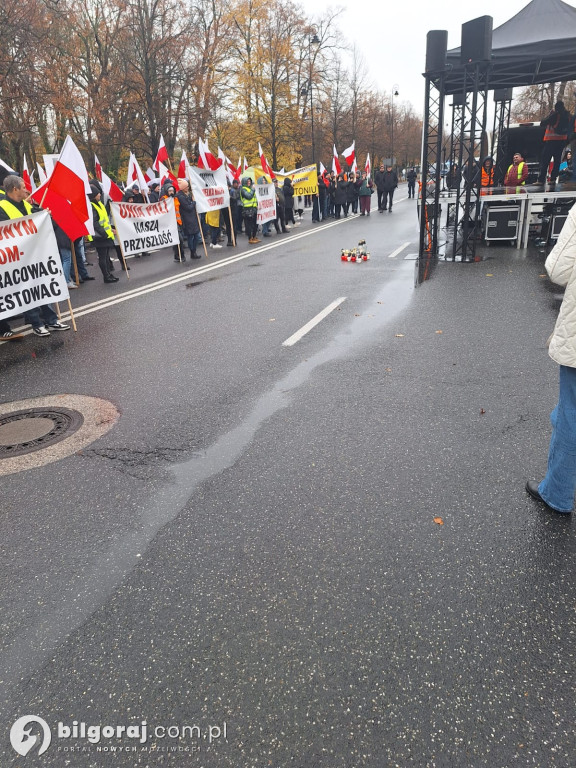Plantatorzy tytoniu z Ziemi Biłgorajskiej na proteście w Warszawie!