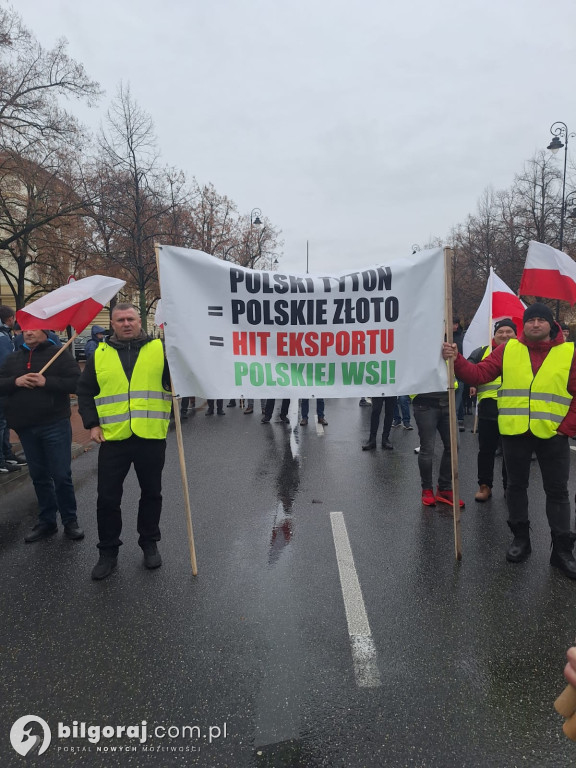 Plantatorzy tytoniu z Ziemi Biłgorajskiej na proteście w Warszawie!