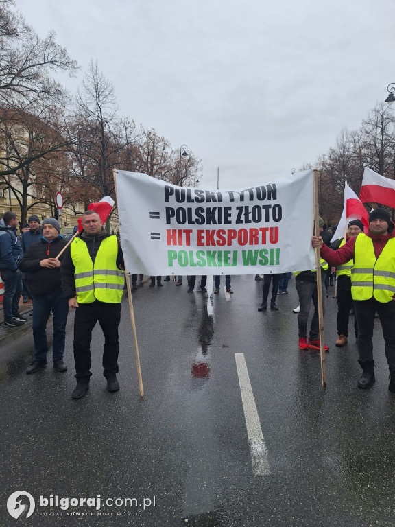 Plantatorzy tytoniu z Ziemi Biłgorajskiej na proteście w Warszawie!